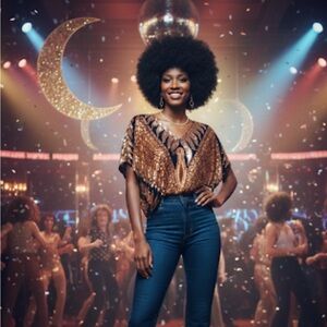 Vintage Metamorphosis 100% Silk Beaded/ Sequined Bird Top SZ Large